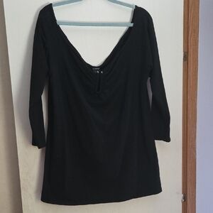 Torrid Black Long Sleeve Top Plus